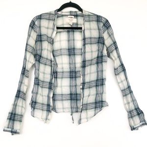 Abercrombie plaid blouse